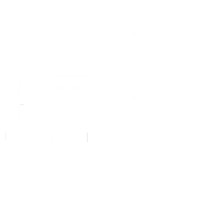 Plumas District white logo